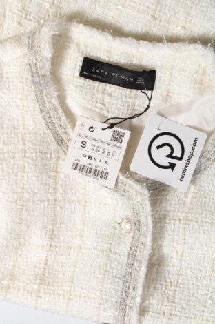 Damen Blazer Zara, Größe S, Farbe Weiß, Preis 41,43 €