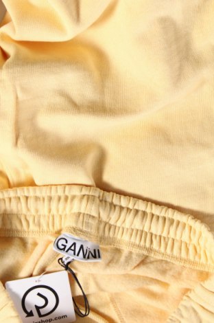 Дамско спортно долнище Ganni, Размер XS, Цвят Жълт, Цена 35,75 лв.