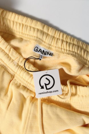 Дамско спортно долнище Ganni, Размер XL, Цвят Жълт, Цена 35,75 лв.