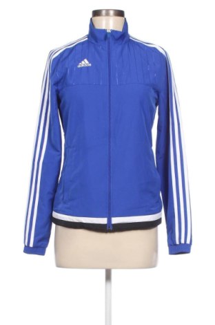 Γυναικεία αθλητική ζακέτα Adidas, Μέγεθος XS, Χρώμα Μπλέ, Τιμή 19,30 €
