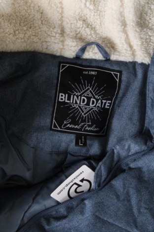 Γυναικείο μπουφάν Blind Date, Μέγεθος L, Χρώμα Μπλέ, Τιμή 23,68 €