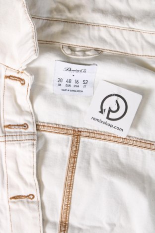 Γυναικείο μπουφάν Denim&Co., Μέγεθος XXL, Χρώμα Λευκό, Τιμή 12,06 €