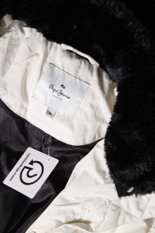 Γυναικείο μπουφάν Pepe Jeans, Μέγεθος M, Χρώμα Εκρού, Τιμή 95,62 €