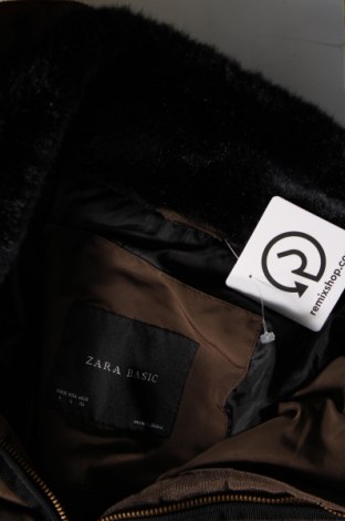 Дамско яке Zara, Размер S, Цвят Кафяв, Цена 26,65 лв.