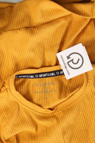 Kinder Shirt A punto, Größe 10-11y/ 146-152 cm, Farbe Gelb, Preis 4,36 €