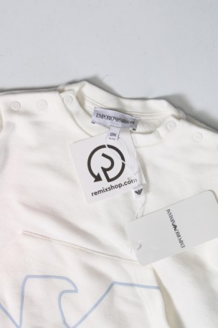 Детска блуза Emporio Armani, Размер 9-12m/ 74-80 см, Цвят Бял, Цена 55,55 лв.