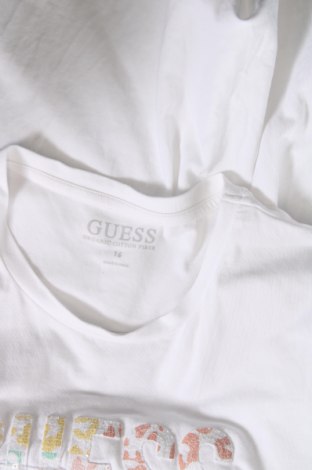 Dziecięca bluzka Guess, Rozmiar 15-18y/ 170-176 cm, Kolor Biały, Cena 92,36 zł
