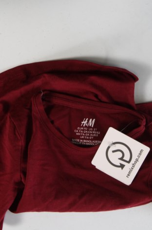 Детска блуза H&M, Размер 18-24m/ 86-98 см, Цвят Червен, Цена 7,04 лв.