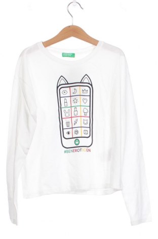 Kinder Shirt United Colors Of Benetton, Größe 9-10y/ 140-146 cm, Farbe Weiß, Preis € 13,15