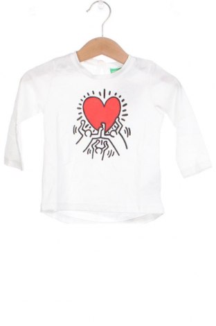 Kinder Shirt United Colors Of Benetton, Größe 6-9m/ 68-74 cm, Farbe Weiß, Preis € 11,83