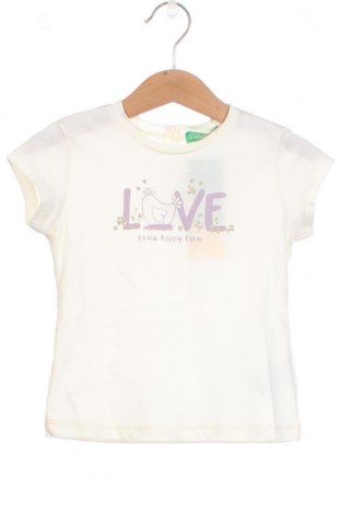 Kinder Shirt United Colors Of Benetton, Größe 12-18m/ 80-86 cm, Farbe Beige, Preis 13,15 €