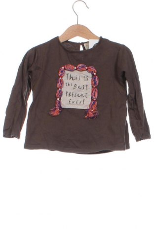 Детска блуза Zara, Размер 18-24m/ 86-98 см, Цвят Кафяв, Цена 7,80 лв.