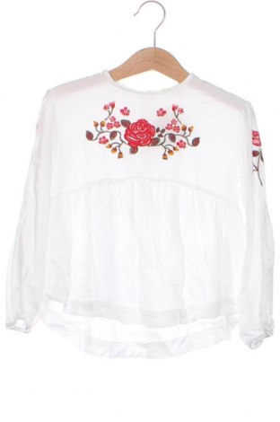 Детска блуза Zara, Размер 5-6y/ 116-122 см, Цвят Бял, Цена 8,47 лв.