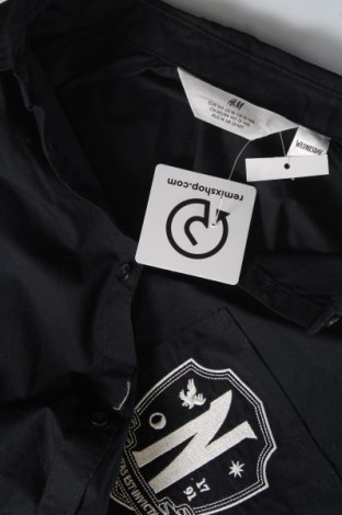 Детска риза H&M, Размер 12-13y/ 158-164 см, Цвят Черен, Цена 15,68 лв.