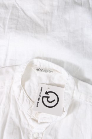 Kinderhemd H&M, Größe 11-12y/ 152-158 cm, Farbe Weiß, Preis 4,21 €