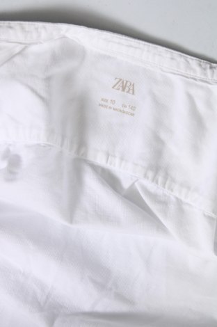 Kinderhemd Zara, Größe 9-10y/ 140-146 cm, Farbe Weiß, Preis 7,12 €