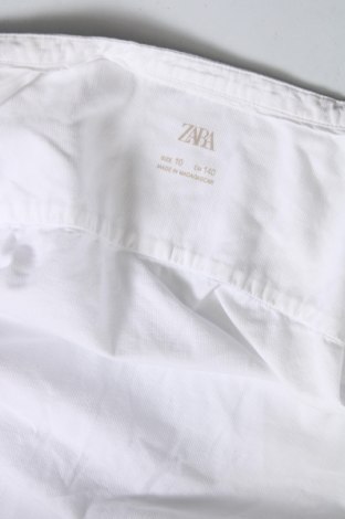 Детска риза Zara, Размер 9-10y/ 140-146 см, Цвят Бял, Цена 13,92 лв.