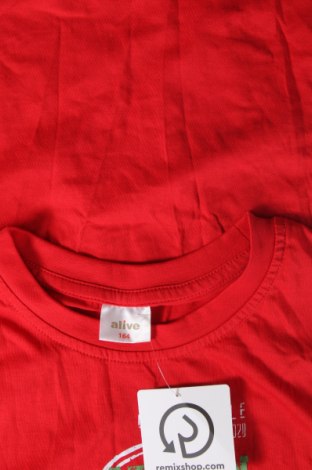 Детска тениска Alive, Размер 12-13y/ 158-164 см, Цвят Червен, Цена 7,00 лв.