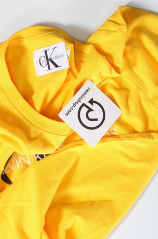 Παιδικό μπλουζάκι Calvin Klein Jeans, Μέγεθος 6-7y/ 122-128 εκ., Χρώμα Κίτρινο, Τιμή 23,71 €
