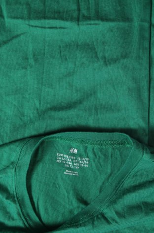 Tricou pentru copii H&M, Mărime 12-13y/ 158-164 cm, Culoare Verde, Preț 23,02 Lei