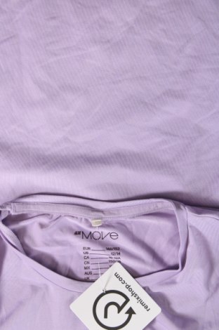 Παιδικό μπλουζάκι H&M, Μέγεθος 10-11y/ 146-152 εκ., Χρώμα Βιολετί, Τιμή 9,28 €