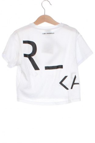 Dziecięcy T-shirt Karl Lagerfeld, Rozmiar 2-3y/ 98-104 cm, Kolor Biały, Cena 101,16 zł