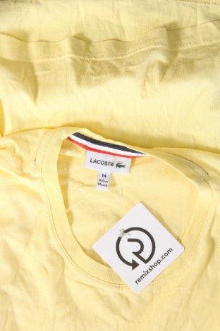 Kinder T-Shirt Lacoste, Größe 12-13y/ 158-164 cm, Farbe Gelb, Preis 20,88 €