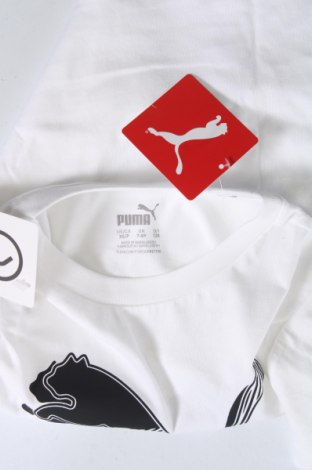 Kinder T-Shirt PUMA, Größe 7-8y/ 128-134 cm, Farbe Weiß, Preis € 20,10