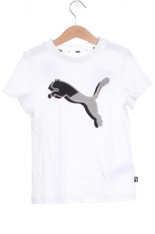 Детска тениска PUMA, Размер 7-8y/ 128-134 см, Цвят Бял, Цена 19,50 лв.
