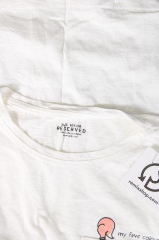 Tricou pentru copii Reserved, Mărime 13-14y/ 164-168 cm, Culoare Alb, Preț 30,61 Lei
