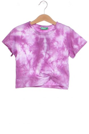 Детска тениска United Colors Of Benetton, Размер 4-5y/ 110-116 см, Цвят Лилав, Цена 16,50 лв.