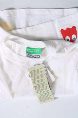 Dziecięcy T-shirt United Colors Of Benetton, Rozmiar 18-24m/ 86-98 cm, Kolor Biały, Cena 43,98 zł