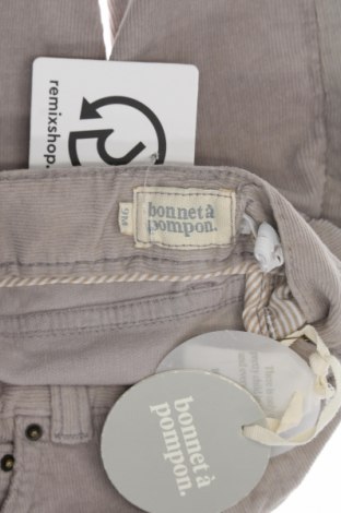 Pantaloni de catifea reiată, pentru copii Bonnet A Pompon, Mărime 6-9m/ 68-74 cm, Culoare Gri, Preț 89,48 Lei