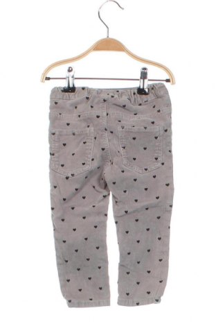Pantaloni de catifea reiată, pentru copii H&M, Mărime 12-18m/ 80-86 cm, Culoare Gri, Preț 31,27 Lei
