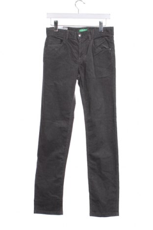 Pantaloni de catifea reiată, pentru copii United Colors Of Benetton, Mărime 14-15y/ 168-170 cm, Culoare Gri, Preț 80,53 Lei