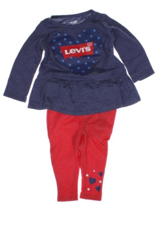 Детски комплект Levi's, Размер 3-6m/ 62-68 см, Цвят Многоцветен, Цена 26,40 лв.