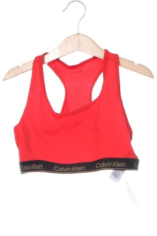 Μπλουζάκι αμάνικο παιδικό Calvin Klein, Μέγεθος 13-14y/ 164-168 εκ., Χρώμα Κόκκινο, Τιμή 17,32 €