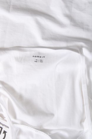 Μπλουζάκι αμάνικο παιδικό Name It, Μέγεθος 10-11y/ 146-152 εκ., Χρώμα Λευκό, Τιμή 6,80 €