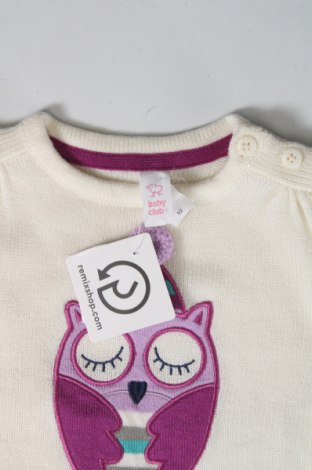 Детски пуловер Baby Club, Размер 18-24m/ 86-98 см, Цвят Екрю, Цена 10,56 лв.