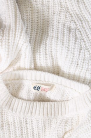 Детски пуловер H&M, Размер 14-15y/ 168-170 см, Цвят Бял, Цена 8,84 лв.
