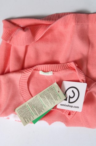 Dziecięcy sweter United Colors Of Benetton, Rozmiar 9-12m/ 74-80 cm, Kolor Różowy, Cena 77,49 zł