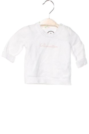 Dziecięcy sweter United Colors Of Benetton, Rozmiar 2-3m/ 56-62 cm, Kolor Biały, Cena 29,66 zł