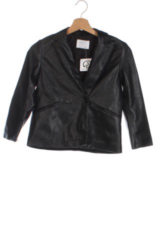 Παιδικό δερμάτινο μπουφάν Zara, Μέγεθος 6-7y/ 122-128 εκ., Χρώμα Μαύρο, Τιμή 11,78 €