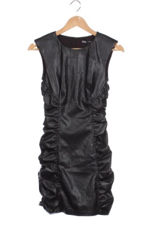 Lederkleid Zara, Größe S, Farbe Schwarz, Preis 19,41 €