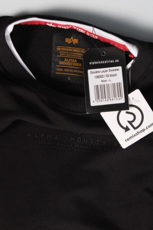 Ανδρική μπλούζα Alpha Industries, Μέγεθος L, Χρώμα Μαύρο, Τιμή 55,67 €