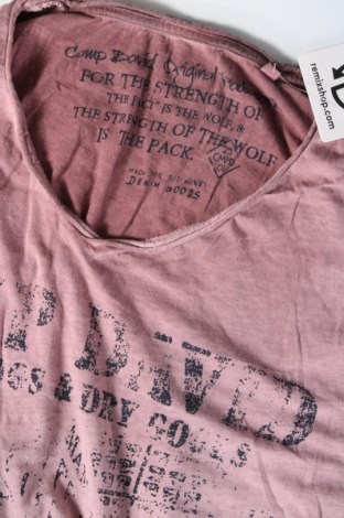 Pánske tričko  Camp David, Veľkosť M, Farba Popolavo ružová, Cena  25,86 €