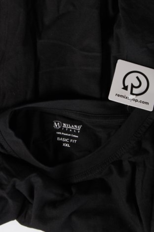 Ανδρική μπλούζα Milano, Μέγεθος XXL, Χρώμα Μαύρο, Τιμή 6,46 €
