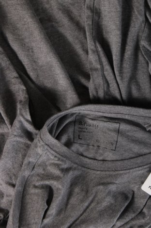 Herren Shirt Sinsay, Größe L, Farbe Grau, Preis 7,93 €