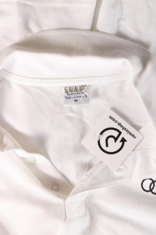 Ανδρική μπλούζα Snap, Μέγεθος M, Χρώμα Λευκό, Τιμή 6,46 €