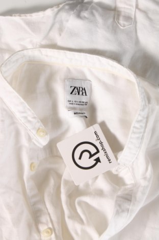 Ανδρική μπλούζα Zara, Μέγεθος L, Χρώμα Λευκό, Τιμή 6,14 €